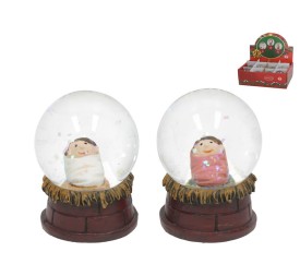 BOLA AGUA XMAS BELEN 6X4,5X6,3CM 2STD