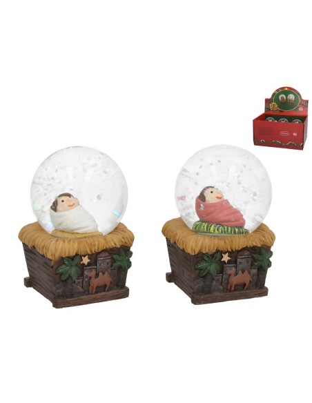 BOLA AGUA JESUS 4,5X4,5X6,3CM 2STD