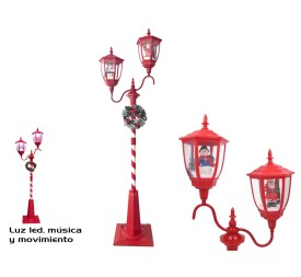 FAROLA DOBLE C/LED 66X40,5X226CM