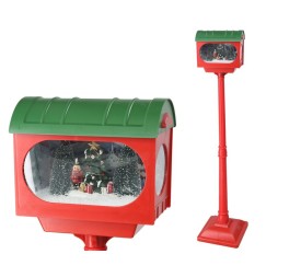 BUZON ROJO MUSICAL 50LED 32X32X150CM