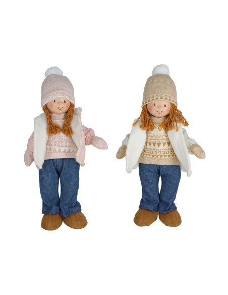 FIG. CHICA CON GORRO 22X11X40CM 2STD