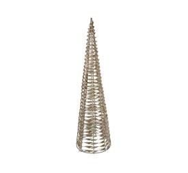CONO C/60 LUCES 16X16X60CM DORADO