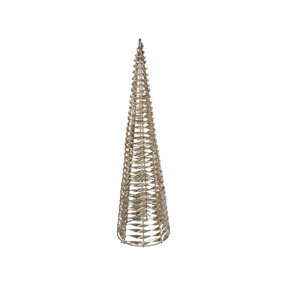 CONO C/60 LUCES 16X16X60CM DORADO