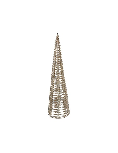 CONO C/60 LUCES 16X16X60CM DORADO