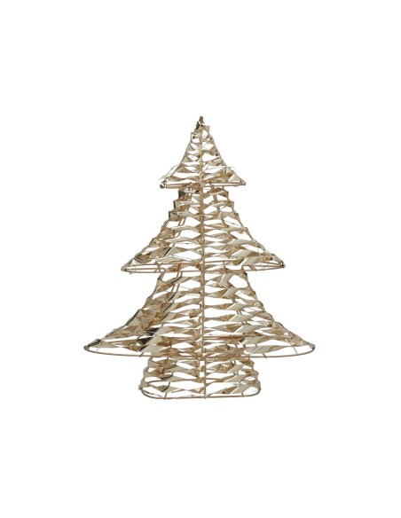 ARBOL C/60 LUCES 34X7,5X40CM DORADO