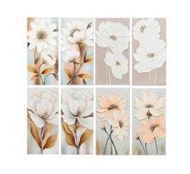 CANVAS 100% PINTADO A MANO  FLOWAH 30X60X3CM 8 SUR