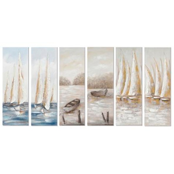 CANVAS 100% PINTADO A MANO WASEA 40X120X3CM 6 SURT