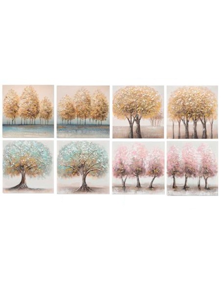 CANVAS 100% PINTADO A MANO DERLUST 40X40X3CM 8 SUR