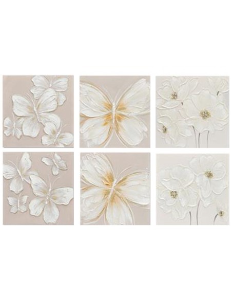 CANVAS 100% PINTADO A MANO BAENA 50X50X3CM 6 SURT