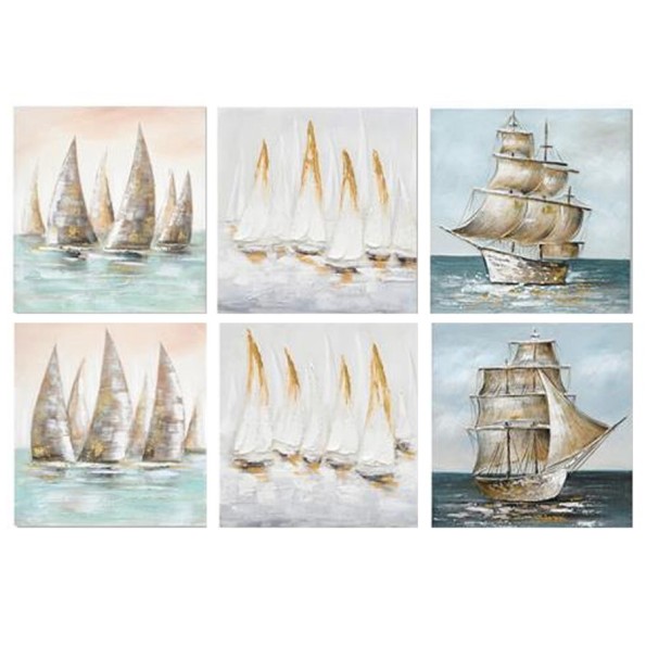 CANVAS 100% PINTADO A MANO JACKGRU 60X60X4CM 6 SUR