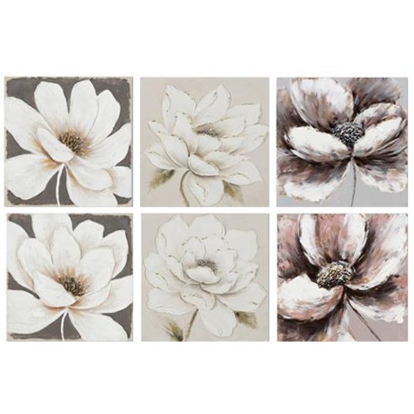 CANVAS 100% PINTADO A MANO FELIU 60X60X4CM 6 SURT