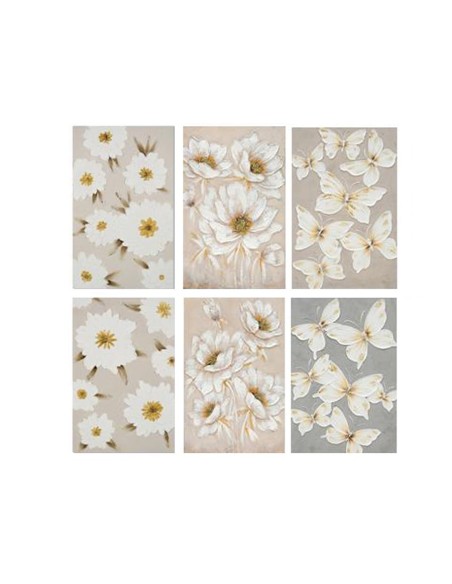 CANVAS 100% PINTADO A MANO ZITIA 60X90X3CM 6 SURT