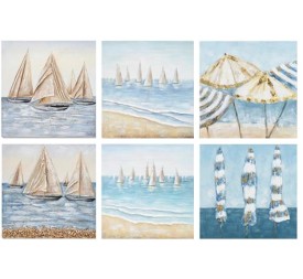 CANVAS 100% PINTADO A MANO BESIN 80X80X3CM 6 SURT