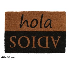 FELPUDO COCO 40X60CM HOLA ADIOS