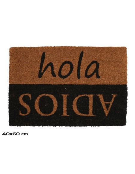FELPUDO COCO 40X60CM HOLA ADIOS