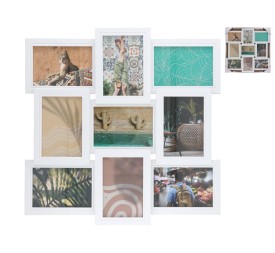 SET 9 MARCOS DE FOTOS 40X2CM BLANCO