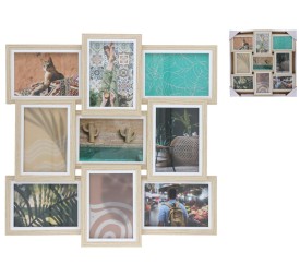 SET 9 MARCOS DE FOTOS 40X2CM MADERA