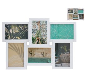 SET 6 MARCO DE FOTOS 44X30.5X3CM BLANCO