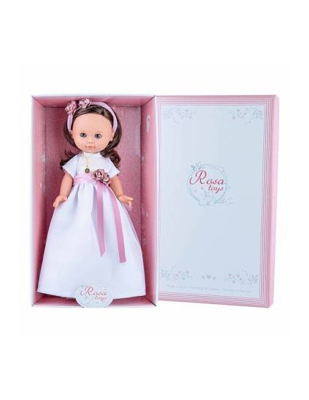 MUÑECA COMUNION 40CM MORENA C/M