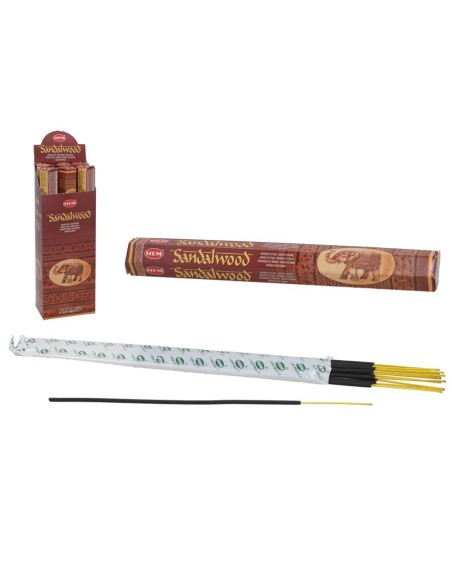 INCIENSO HEXAGONAL 20 STICKS SANDALWOOD