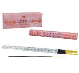 INCIENSO HEXAGONAL 20 STICKS LOTUS