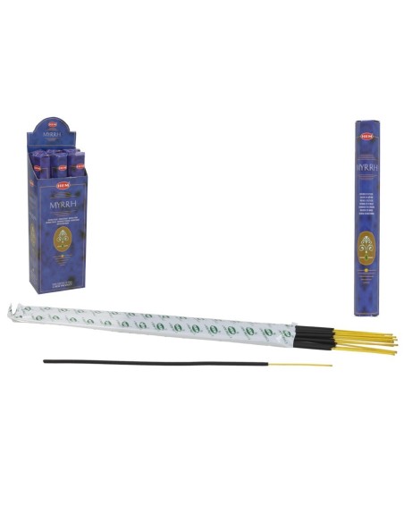 INCIENSO HEXAGONAL 20 STICKS MIRRA