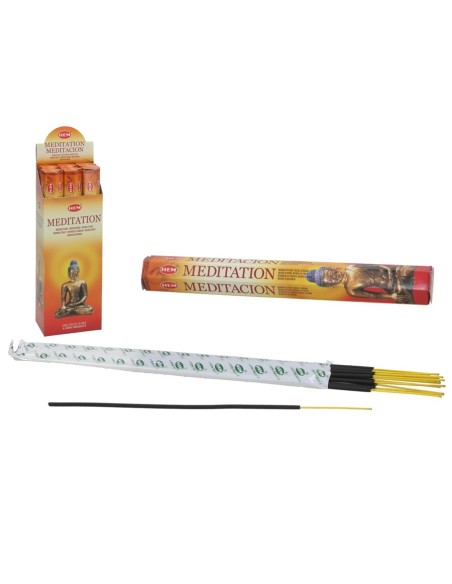 INCIENSO HEXAGONAL 20 STICKS MEDITACION