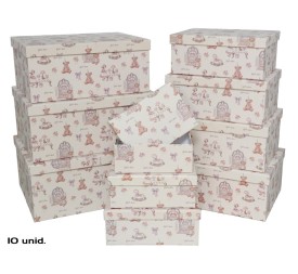 SET 10 CAJAS JUGUETES 37,5X29X16 CM