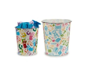 PAPELERA PLASTICO ESCOLAR SURT 2 23x24,5x23CM