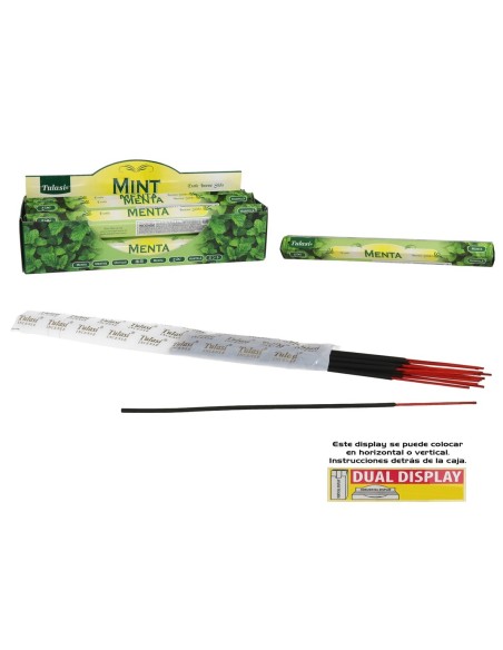 INCIENSO 24G 20 STICKS TULASI MINT