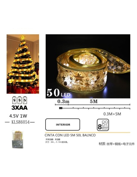 CINTA CON LED 5M 50L BALNCO