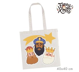 BOLSA DE TELA TOTE REYES MAGOS