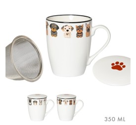 TAZA INFUSION C/ FILTRO 350 ML COZY DOGS