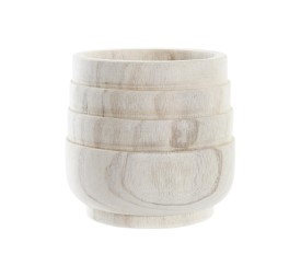 MACETERO PAULOWNIA 17X17X16 NATURAL MARRON