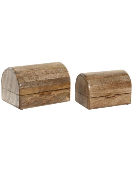 CAJA SET 2 MANGO 22X15X15 REDONDEADO NATURAL