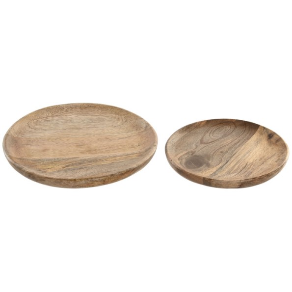 BANDEJA VACIABOLSILLOS SET 2 MANGO 25X25X2,5 REDON