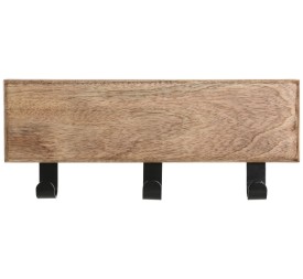 PERCHERO PARED MANGO HIERRO 38X5X16 3 GANCHOS