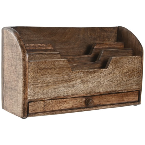 ORGANIZADOR MANGO 30X11X17 REDONDEADO NATURAL
