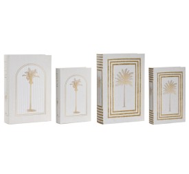 CAJA LIBRO SET 2 PU MDF 21X7X30 GLAM 2 SURT.