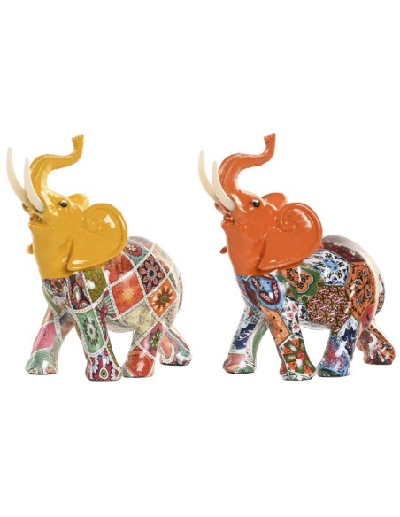 FIGURA RESINA 16X7X17 ELEFANTE 2 SURT. (6091)
