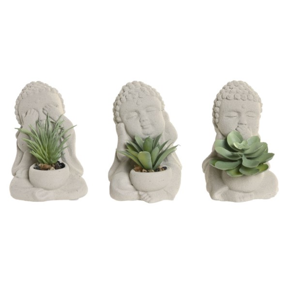 FIGURA CEMENTO PVC 7X8X11 BUDA CACTUS 3 SURT.