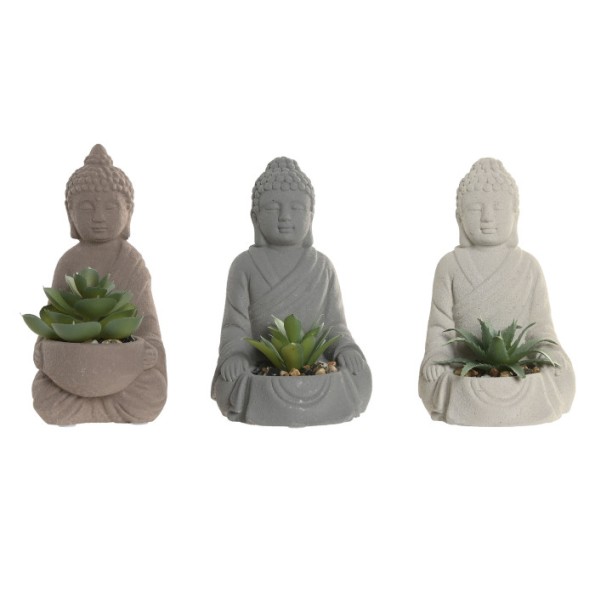 FIGURA CEMENTO PVC 9X10X15 BUDA CACTUS 3 SURT.