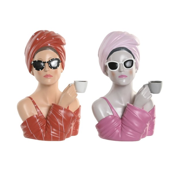 FIGURA RESINA 20X18,5X29 CHICA 2 SURT.