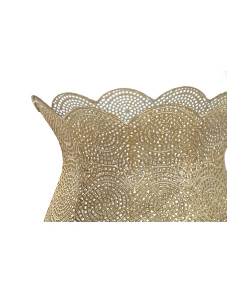 LAMPARA PIE METAL 33X33X140 DORADO