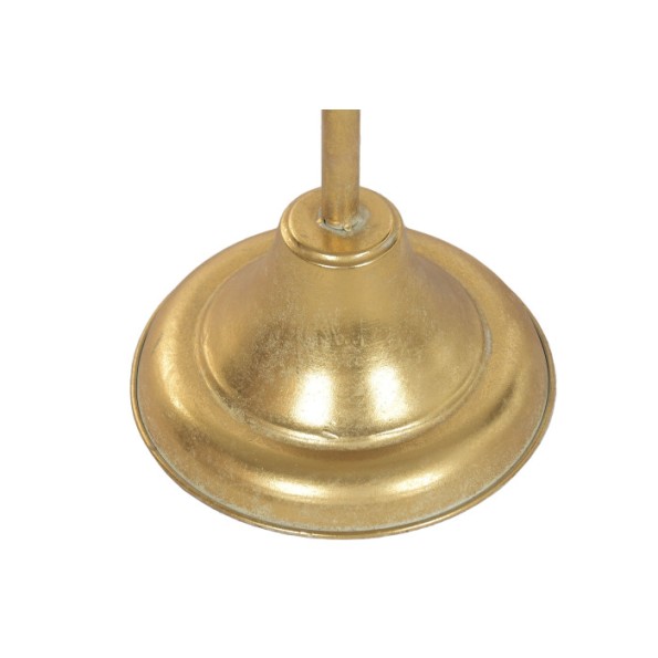 LAMPARA PIE METAL 33X33X140 DORADO