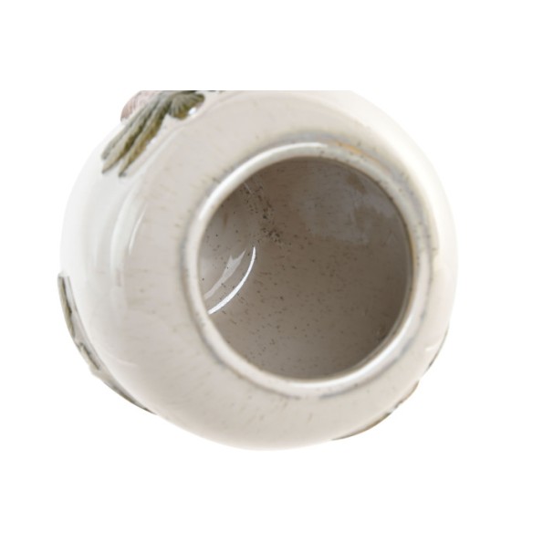 JARRON CERAMICA 16X16X24 PALMERAS PINTADO MANO