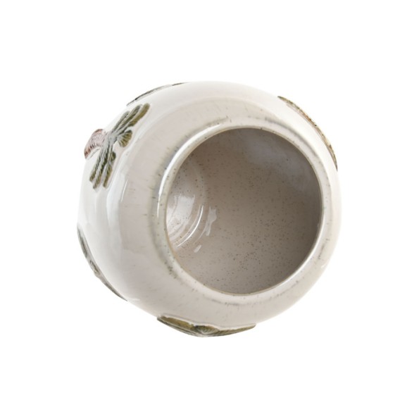 JARRON CERAMICA 21X21X29 PALMERAS PINTADO MANO