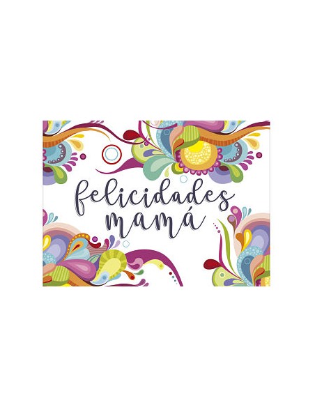 MINI CARD DETALLE FELICIDADES MAMA 66 x 90 mm