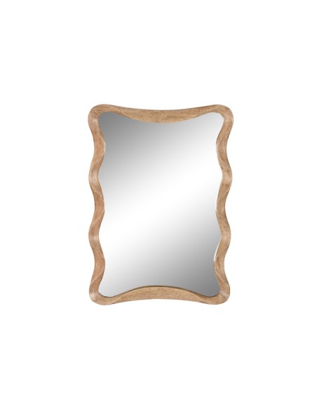 ESPEJO MANGO 50X3X71 ONDULADO NATURAL MARRON