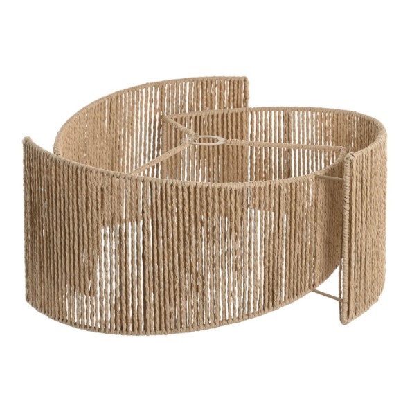 PANTALLA FIBRA METAL 48,00,X45X22 NATURAL MARRON